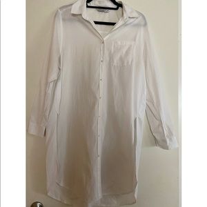 ZARA BASIC 🤍 X-LONG BUTTON DOWN